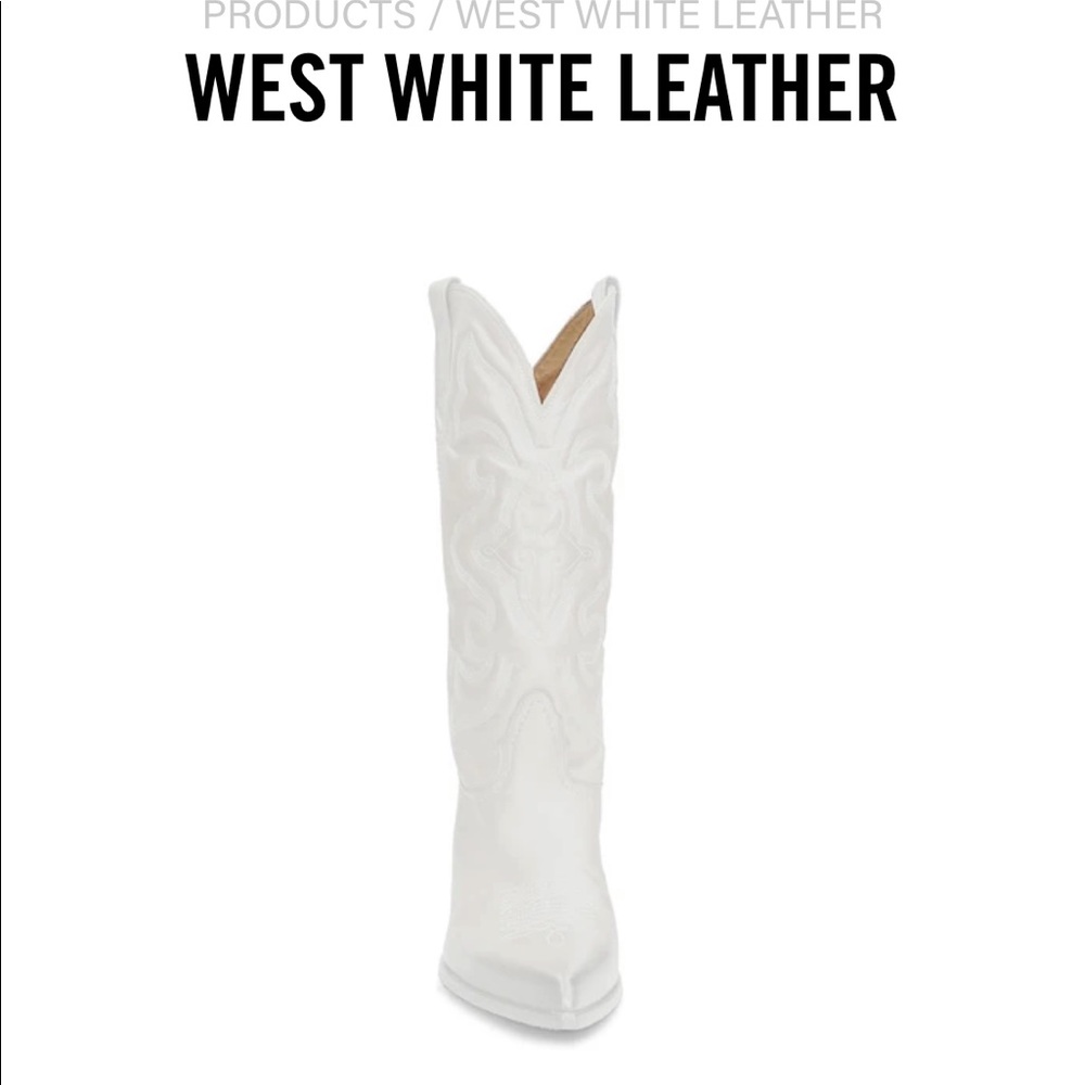 COPY - STEVE MADDEN WHITE COWBOY BOOTS BRAND NEW IN BOX NEVER OPENED